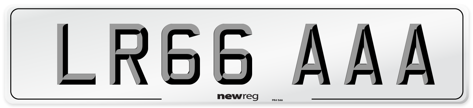LR66 AAA Number Plate from New Reg